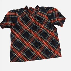 Pre-owned Plaid Women Sh- Red and Blue